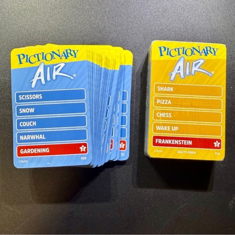 Pictionary Air Game Cards